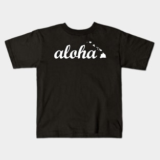 Aloha Hawaiian Islands by Hawaii Nei All Day Kids T-Shirt